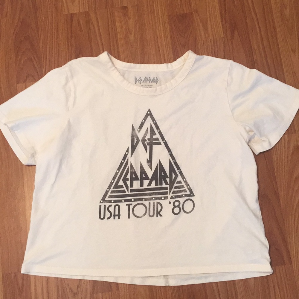 🚫🚫DONATED🚫🚫 Def Leppard Crop Tee